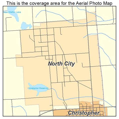 Aerial Photography Map of North City, IL Illinois