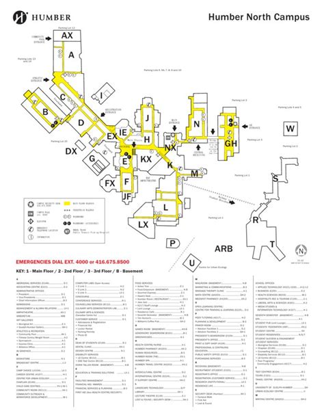 humber college north campus map