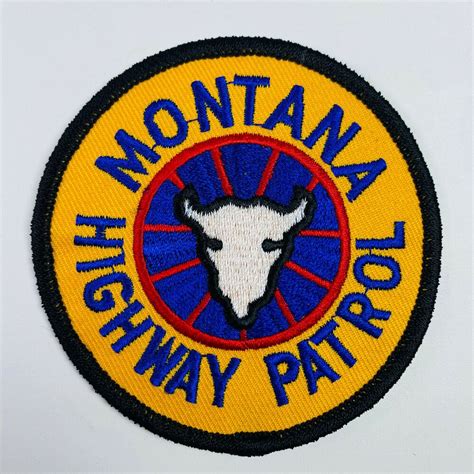 Montana Highway Patrol Patch 3"