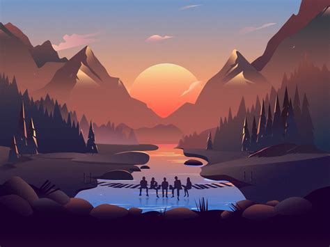 Illustration Landscape Wallpapers - Top Free Illustration Landscape ...