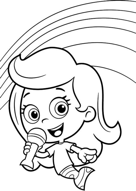 Molly bubble guppies coloring pages download and print for free