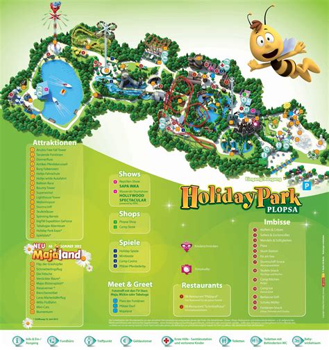 Parkmaps / Parkplan / Plattegrond - Holiday Park | Freizeitpark-Welt.de