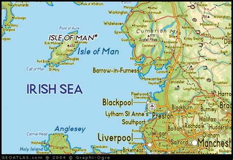 Map of Isle of Man, UK Map, UK Atlas