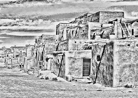 Taos Pueblo Abstract Photograph by Wayne Wood - Fine Art America