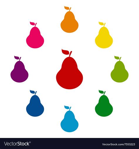 Colorful icons set Royalty Free Vector Image - VectorStock