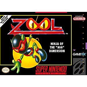 Zool Ninja of the Nth Dimension SNES Super Nintendo