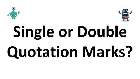 Do You Use Single Quotation Marks For Titles? Quick Answer ...