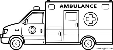 Printable Emergency Vehicles Coloring Pages