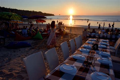 Sunset at Jimbaran Bay, Bali. | Jimbaran, Bali, Table decorations