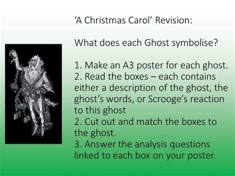 'A Christmas Carol' Revision Lesson - Ghosts and Symbolism | Teaching ...