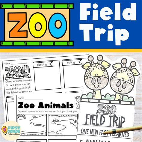 Zoo Field Trip Activities - First Grade Centers and More