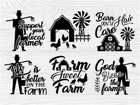 Farm Life SVG Bundle Farmhouse Svg Barn Svg | Etsy