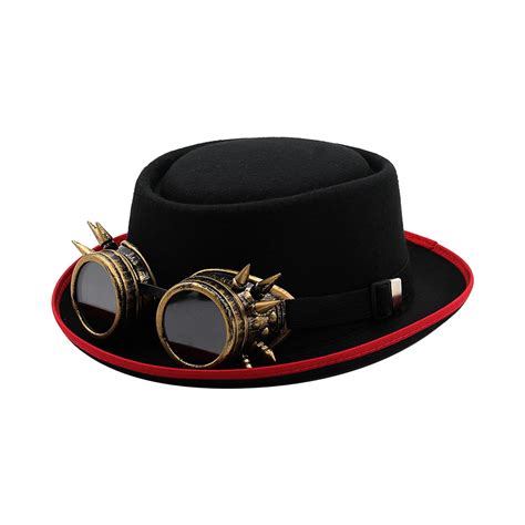 segolike Steampunk Hat Headwear Adults Black Party Hat Costume ...