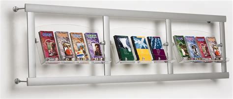 Brochure Displays | Wall Mounted Holder w/ (3) Literature Pockets