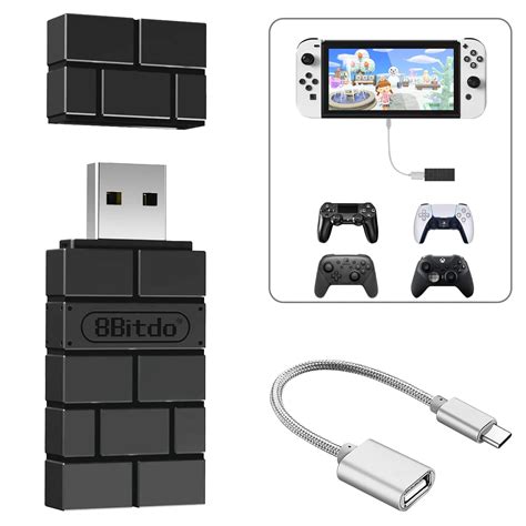 Buy AKNES 8BitDo USB Wireless Controller Adapter 2 Converter Dongle for ...