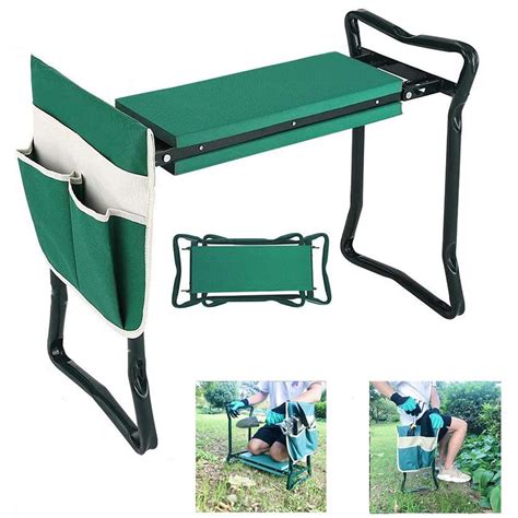 Garden Kneeler and Seat Stool Heavy Duty Garden Folding Bench with ...