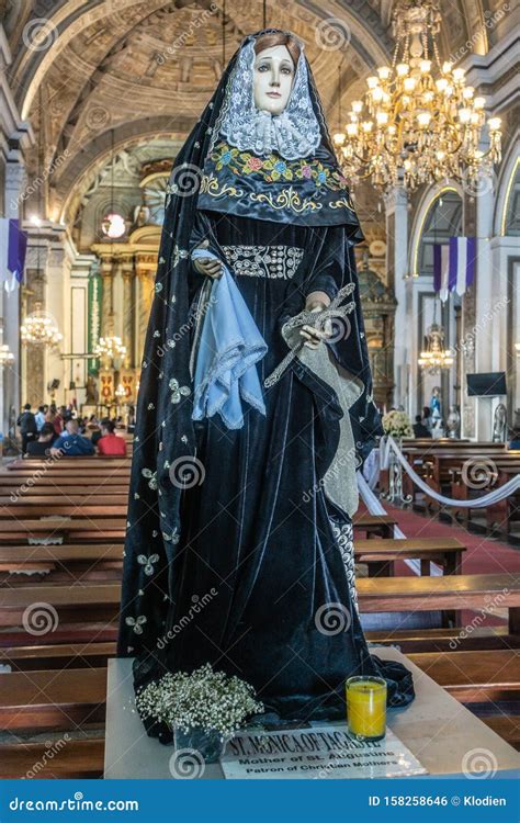 Statue of Saint Monica of Hippo at San Augustin Church, Manila ...