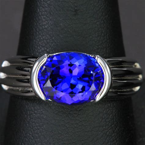 Men's Tanzanite Rings | Gold & Platinum Metals - Tanzanite Jewelry Designs