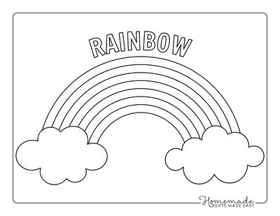 Free Printable Rainbow Coloring Pages For Kids