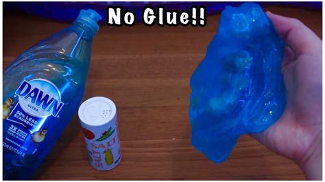 Dish Soap Slime!! 💧 How To Make No Glue Slime With Salt!! - YouTube