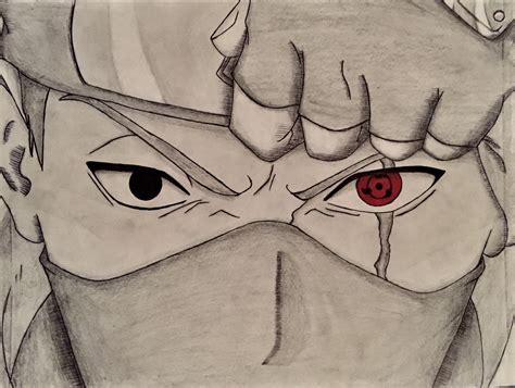 Kakashi Hatake Sketch at PaintingValley.com | Explore collection of ...