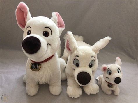 Disney Movie “Bolt” Character Plush Lot! Bolt, Mittens, Rhino Stuffed ...