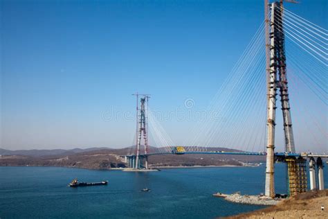 The Bridge in Vladivostok City Russia. Stock Photo - Image of design ...