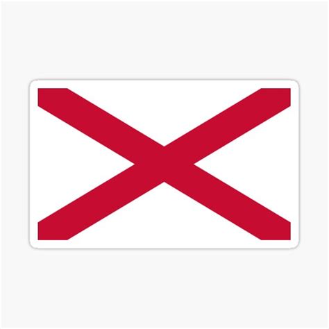 "Saint Patrick’s Saltire Flag" Sticker by states | Redbubble