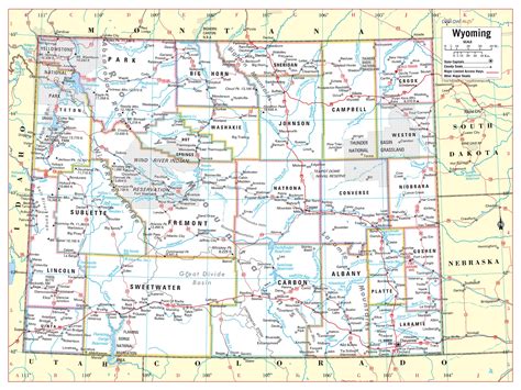 Mapa mural del estado de Wyoming Póster de impresión grande | Etsy España