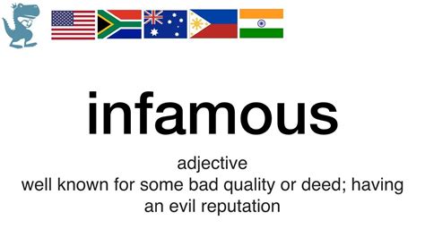 How to pronounce 'infamous' in English - YouTube