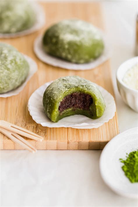 Matcha Red Bean Mochi | Sift & Simmer