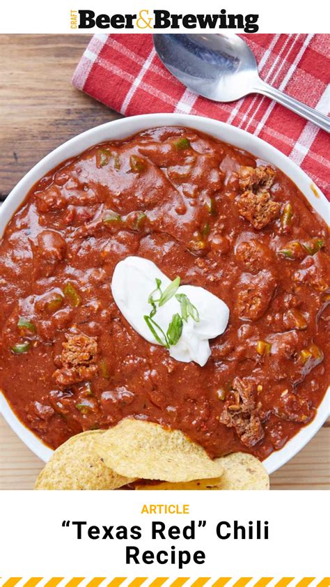 “Texas Red” Chili Recipe | Craft Beer & Brewing