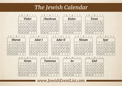 Custom Printable Jewish Calendar Jewish Calendar Calendar Custom - Riset