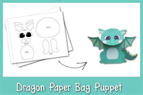 Dragon Paper Bag Puppet - Frosting and Glue- Easy crafts, games ...