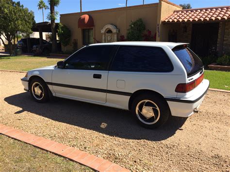 AZ Honda Civic SI 1990 White EF Hatchback 5-Speed A/C Stock - Honda-Tech