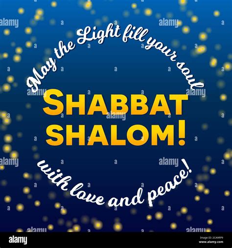 Shabbat shalom lettering, greeting card, vector illustration. Hebrew ...