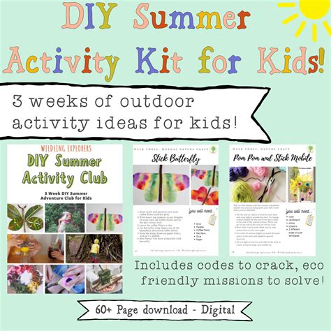 Summer Holiday Activity Pack for Kids. Kids Printable Summer Activity ...