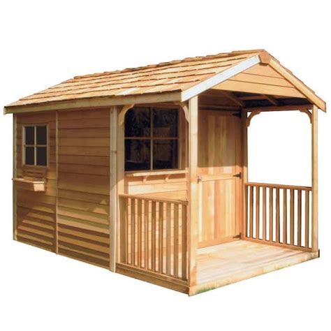 Cedarshed Clubhouse 8 ft. x 12 ft. Western Red Cedar Garden Shed CH812 ...