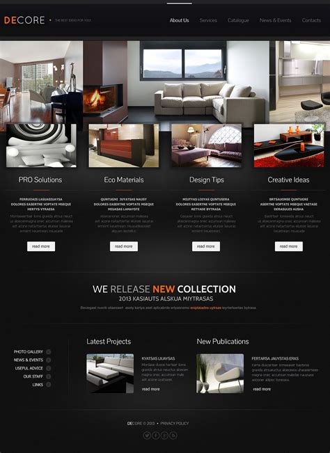 Furniture Responsive Website Template #44030