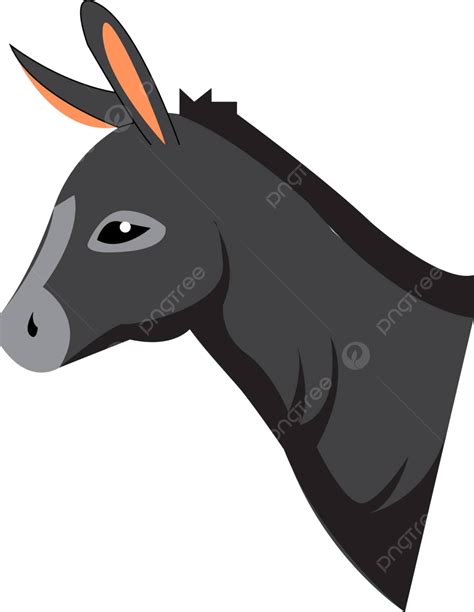 A Donkeyvector Or Color Illustration Drawing Donkey Agriculture Vector ...