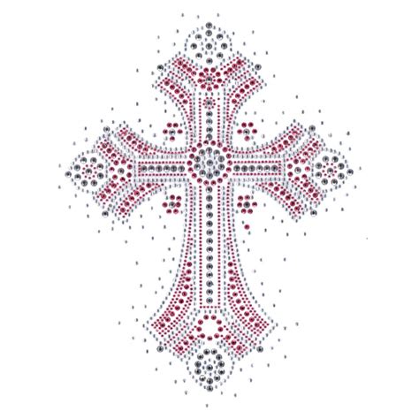 S4972PINK -PINK CROSS, SYMBOL, SYMBOLS, RELIGION, Isaac's Designs