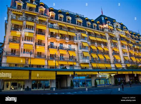 Montreux Palace Hotel, Montreux, Switzerland Stock Photo - Alamy