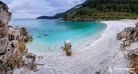 Marble Beach - Saliara,Thassos island in April, Northern Greece ...