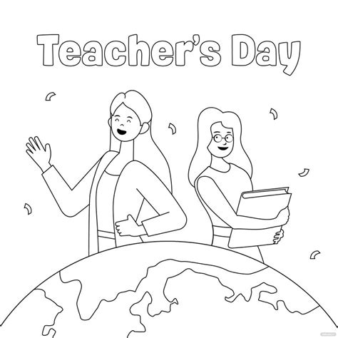 Teachers Day Icon Drawing in PSD, Illustrator, SVG, JPG, EPS, PNG ...