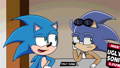 Movie Sonic Goes To Ugly Sonic's Booth by Aidanthetoon on DeviantArt