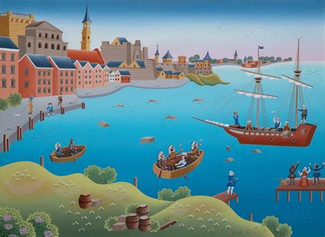 Boston Tea Party Painting at PaintingValley.com | Explore collection of ...