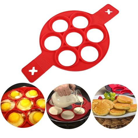 Silicone Pancake Maker Egg Ring Maker Nonstick Easy Fantastic Egg ...