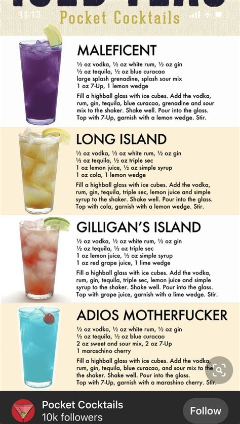 Pin by Denise Sanderson on Cocktail | Alcoholic drinks, Alcohol drink ...