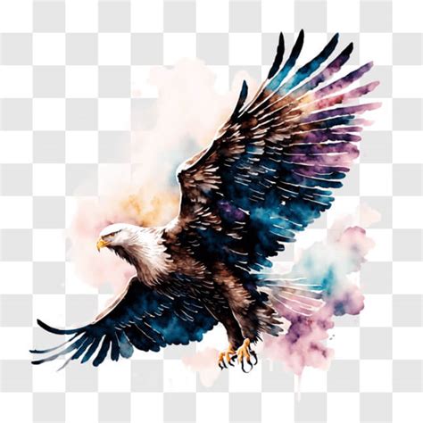 Download Majestic Eagle Painting: Symbol of Strength and Power PNG ...