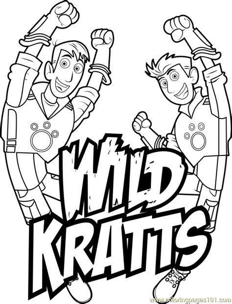 Wild Kratts Logo Coloring Page - Free Wild Kratts Coloring Pages ...